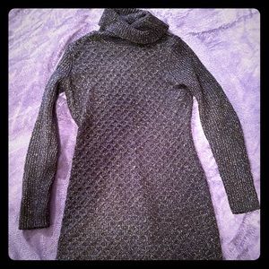 Apt. 9 Black with Gold Sparkles Sweater Dress